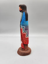 Load image into Gallery viewer, LONG HAIRED KACHINA - FEATHER MAN - ROGER PINO

