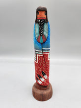 Load image into Gallery viewer, LONG HAIRED KACHINA - FEATHER MAN - ROGER PINO
