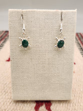 Load image into Gallery viewer, MALACHITE TURTLE EARRINGS - ZUNI - RICHARD &amp; TRISTA SIOW
