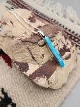 Load image into Gallery viewer, TURQUOISE INLAY PENDANT- ZUNI - MADARREL KALLESTEWA
