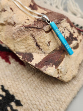 Load image into Gallery viewer, TURQUOISE INLAY PENDANT- ZUNI - MADARREL KALLESTEWA
