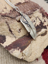 Load image into Gallery viewer, STERLING SILVER FEATHER PENDANT- CHRIS CHARLEY
