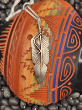 Load image into Gallery viewer, STERLING SILVER FEATHER PENDANT- CHRIS CHARLEY
