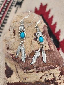 TURQUOISE EARRINGS- JUDY LARGO