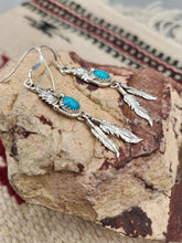 Load image into Gallery viewer, TURQUOISE EARRINGS- JUDY LARGO
