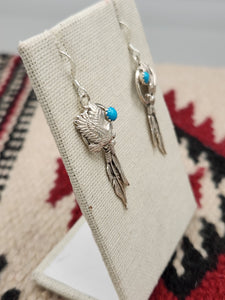 TURQUOISE EAGLE EARRINGS  - RITA LARGO