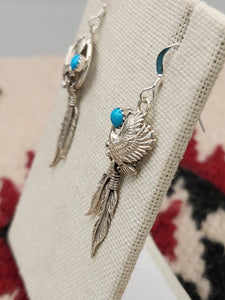 TURQUOISE EAGLE EARRINGS  - RITA LARGO