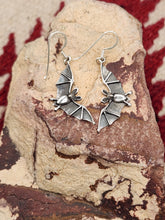 Load image into Gallery viewer, BAT EARRINGS - STERLING SILVER
