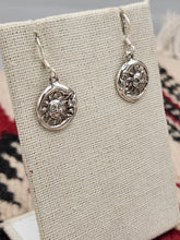 Load image into Gallery viewer, SUN &amp; CRESCENT MOON EARRINGS  - STERLING SILVER
