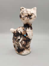 Load image into Gallery viewer, HORSEHAIR CAT POTTERY - TOM VAIL JR
