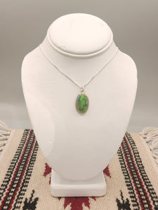 GREEN COPPER TURQUOISE NECKLACE