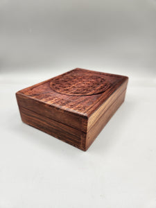 WOODEN BOX - FLOWER OF LIFE
