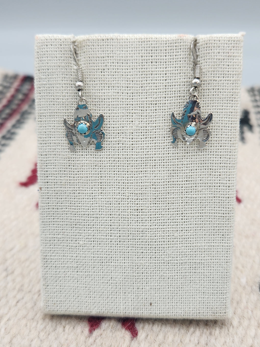 TURQUOISE FROG EARRINGS