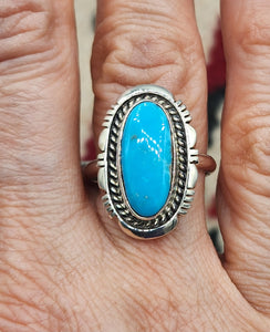 TURQUOISE RING - FANNIE PLATERO - SIZE 9.5
