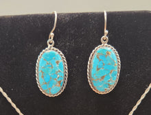 Load image into Gallery viewer, BLUE COPPER TURQUOISE NECKLACE AND EARRING SET
