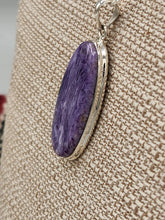Load image into Gallery viewer, CHAROITE NECKLACE AND EARRINGS
