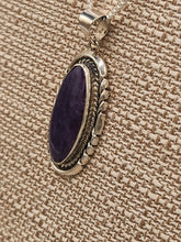 Load image into Gallery viewer, CHAROITE PENDANT- ELOISE KEE
