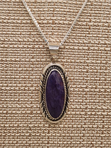 CHAROITE PENDANT- ELOISE KEE