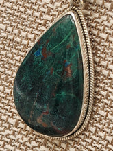 Load image into Gallery viewer, CHRYSOCOLLA TEARDROP NECKLACE
