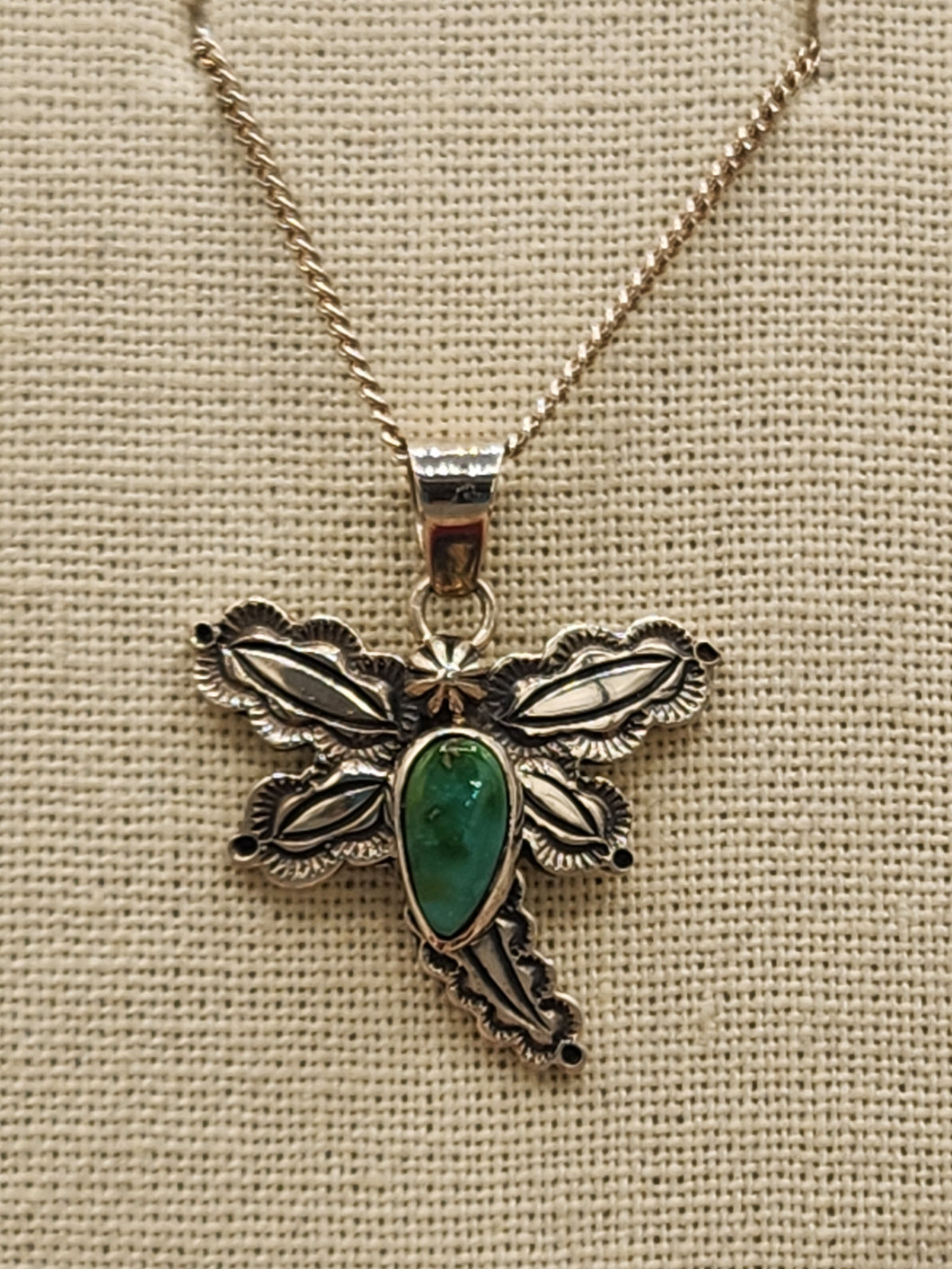 TURQUOISE DRAGONFLY PENDANT - STEVE FRANCISCO