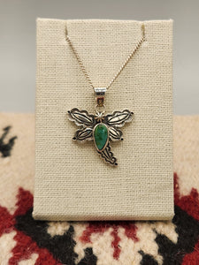 TURQUOISE DRAGONFLY PENDANT - STEVE FRANCISCO