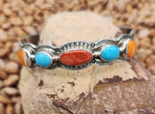 Load image into Gallery viewer, TURQUOISE &amp; SPINY OYSTER CUFF BRACELET  - GENEVA RAMONA
