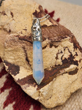 Load image into Gallery viewer, OPALITE CRYSTAL POINT NECKLACE- 24&quot;
