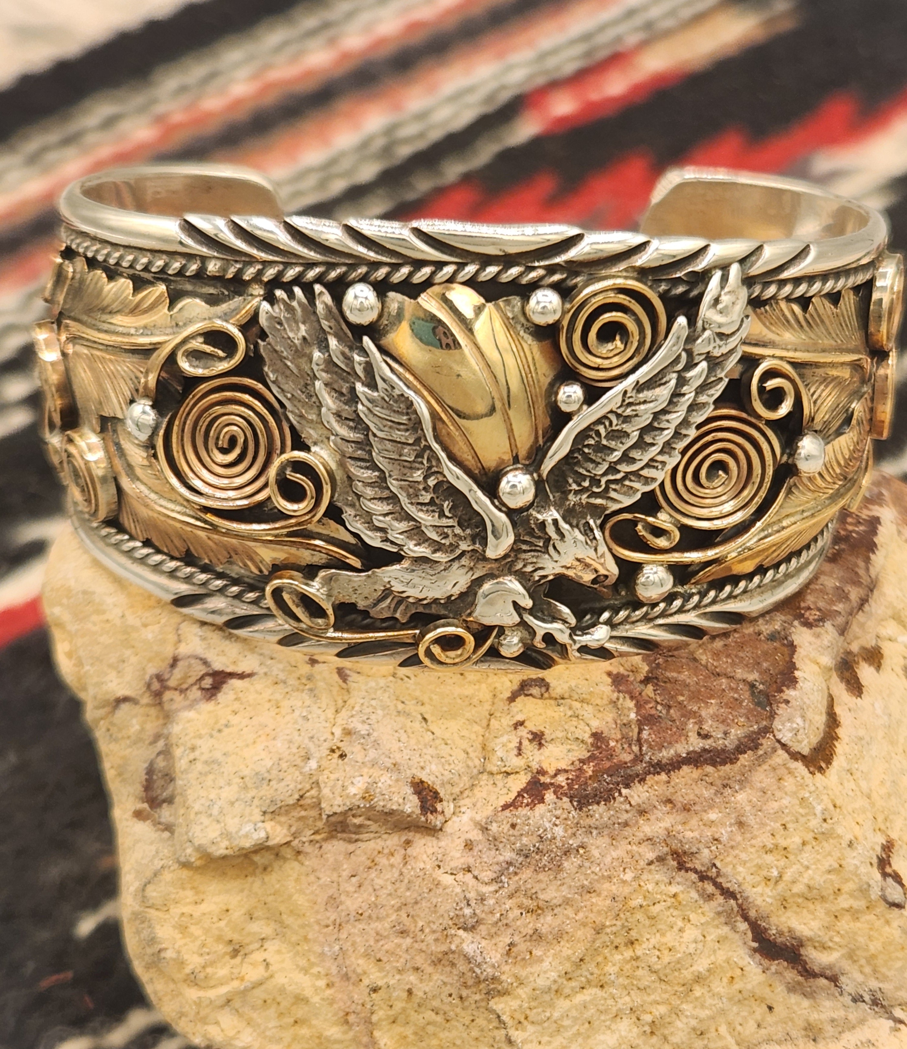 HEAVY EAGLE BRACELET ALLEN CHEE Southwest Connection Native American Gifts Fudge Shop