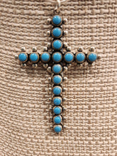 Load image into Gallery viewer, TURQUOISE CROSS - 17 STONES - BELL TRADING CO
