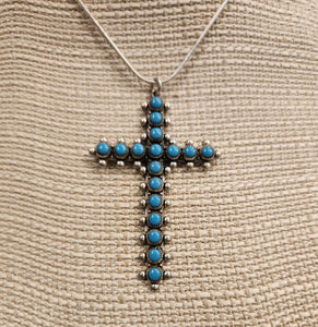 TURQUOISE CROSS - 17 STONES - BELL TRADING CO