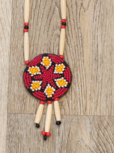Load image into Gallery viewer, Bone Beaded Rosette Necklace
