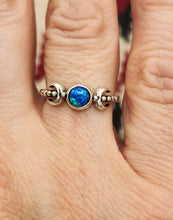 Load image into Gallery viewer, BLUE OPAL TRIPLE MOON RING
