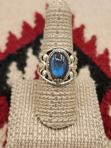 LABRADORITE RING - SIZE 8