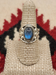 LABRADORITE RING - SIZE 8