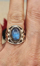 Load image into Gallery viewer, LABRADORITE RING - SIZE 8
