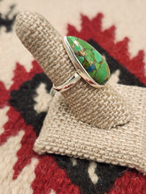 Load image into Gallery viewer, GREEN COPPER TURQUOISE RING - SIZE 7
