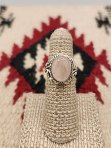 ROSE QUARTZ RING - SIZE 5.5