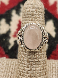 ROSE QUARTZ RING - SIZE 5.5