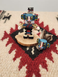 MINI PIGGYBACK HOODED KACHINA - LIZARD