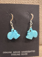 Load image into Gallery viewer, FETISH EARRINGS - TURQUOISE SQUIRRELS
