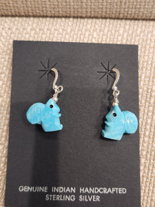 FETISH EARRINGS - TURQUOISE SQUIRRELS