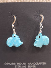 Load image into Gallery viewer, FETISH EARRINGS - TURQUOISE SQUIRRELS
