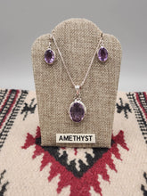 Load image into Gallery viewer, AMETHYST OVAL PENDANT SET
