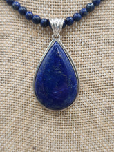 Load image into Gallery viewer, LAPIS TEARDROP PENDANT SET
