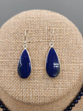 Load image into Gallery viewer, LAPIS TEARDROP PENDANT SET
