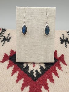 LABRADORITE DIAMOND SHAPED EARRINGS