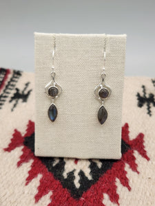 LABRADORITE 2 STONE EARRINGS