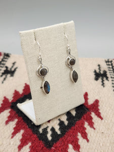 LABRADORITE 2 STONE EARRINGS