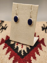 Load image into Gallery viewer, LAPIS OVAL EARRINGS
