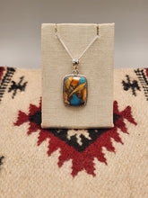 Load image into Gallery viewer, TURQUOISE &amp;SPINY OYSTER SHELL RECTANGLE NECKLACE
